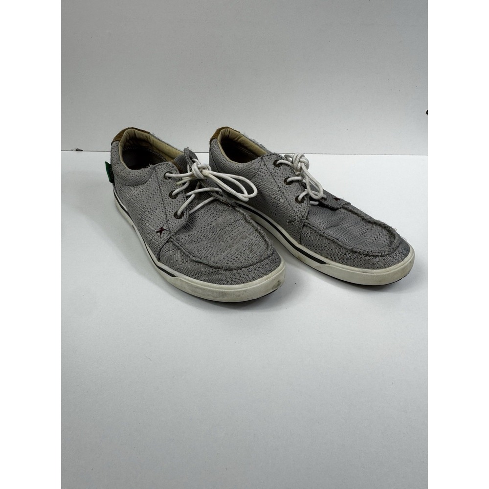 Twisted X Shoes Women's Size 10M Gray Hooey Loper Casual Boat Sneakers WHYC009